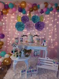 Easy Birthday Decorations For Woman Unicorn Backdrop Decor For Birthday Party Birthday Party Decorations Diy Birthday Party Theme Decorations Unicorn Birthday Parties