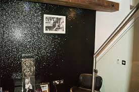 When illuminated, glitter's unique prismatic optical design creates a dazzling display of light that is ideal for modern living rooms and bedrooms. Black Glitter Walls Glitter Wall Glitter Wallpaper Glitter Paint For Walls