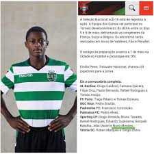 Bruno miguel costa monteiro tavares. Prodigy Players Nuno Mendes Sporting Cp National Facebook