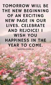 New Year Eve Quotes Single Tomorrow Will Be The New Beginning Of An Exciting New Page I New Years Eve Quotes Happy New Year Quotes New Years Eve Quotes Humor