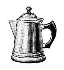 Black And White Pot Clipart Plus A Black And White Clip Clipart Panda Free Clipart Images Vintage Coffee Pot Clip Art Vintage Vintage Coffee
