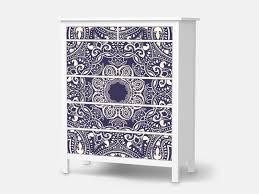 Klebefolie Ikea Hemnes Kommode 6 Schubladen Design Blue Mandala Schubladen Design Schubladen Innenausstattung