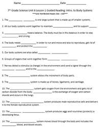 Read stories and articles for your level of english. Unit 6 Lesson 1 Guided Reading Introduction To Body Systems With Answer Key
