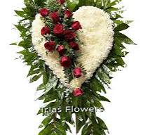 Funeral Heart - Red Roses