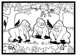 Gorilla Family Coloring Pages Family Coloring Pages Animal Coloring Pages Dolphin Coloring Pages