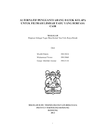 Batu kerikil pasir arang ijuk dan koral merupakan bahan untuk. Pdf Alternatif Pengganti Arang Batok Kelapa Untuk Filtrasi Limbah Tahu Yang Berfasa Cair Ganjar Ammar Academia Edu