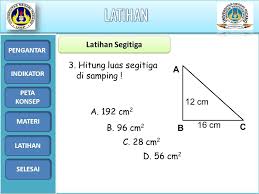 Untuk menentukan luas daerah trapesium dapat digunakan rumus berikut. Indikator Peta Konsep Materi Latihan Selesai Pengantar Program Studi Magister Pendidikan Matematika Fakultas Matematika Dan Ilmu Pengetahuan Alam Universitas Ppt Download