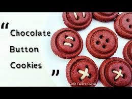 how to make chocolate button cookies 新年饼 创意饼干 纽扣巧克力曲奇饼 button cookies chocolate buttons cookies