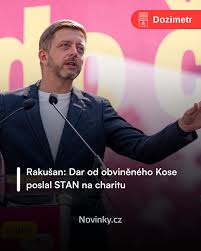❗Hnutí STAN poukázalo na charitu sponzorský dar, který dostalo v roce 2014 od Pavla Kose, jenž je jedním z obviněných v kauze Dozimetr. Uvedl to v úterý šéf hnutí Vít Rakušan, podle