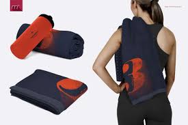 Gym Towel Mock Up Gym Towel Design Mockup Free Mockup