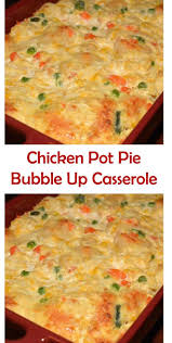 Bisquick Easy Chicken Pot Pie Recipe Chicken Pot Pie Bubble Up Casserole Kahvaltiliklar In 2020 Chicken Pot Pie Chicken Pot Pie Recipe With Bisquick Pot Pie