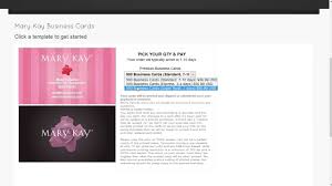 Plus, get your free credit score! Mary Kay Business Card Template Ordering Youtube