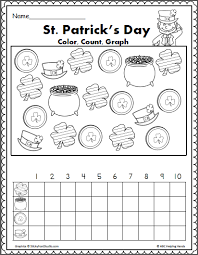 St Patrick S Day Math Graph Madebyteachers St Patrick Day Activities Graphing Graphing First Grade