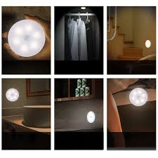 Aiboo Battery Powered Led Motion Sensor Puck Lights 2 Packs Lot