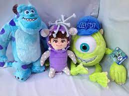 3 Pcs Monsters University Monster Inc James P Sullivan Plush Toy 28cm 11 And Mike Wazowski 38cm 14 96 A Stitch Stuffed Animal Cute Stuffed Animals Plush Toy