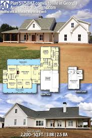 If you select a 9/12 or 12/12 roof with attic trusses for your modular one story house plans, you can create some wonderful storage space that you can easily access if you also select a set of. Wrap Around Porch Modern One Story Farmhouse Plans Beautiful Wrap Around Porch Modern One Story Farmh New House Plans Farmhouse Floor Plans Ranch House Plans