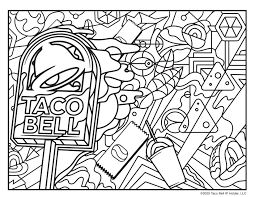 These amazing kids products will keep your kid customers not only occupied but also happily entertained. Taco Bell Coloring Pages You Didn T Know You Needed
