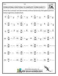 How To Simplify Fractions Simplifying Fractions Fractions Worksheets Fractions