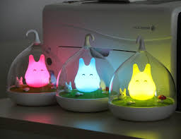 Ohlees Children S Night Lights Hand Held Design Touch Sensor Vibration Birdcage Lamp Totoro Night Lights Charging For Childrens Night Light Birdcage Lamp Lamp