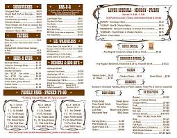Menu Nathan S Bbq Sandwich Bar Chicken Steak Hamburger Steak