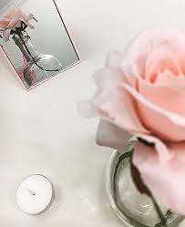 إنعكاس صورة الوردة على المرآه place card holders abstract artwork artwork