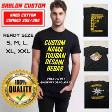 Aplikasi desain baju ini memiliki 30 desain baju yang keren dan kekinian. Custom Kaos Sablon Desain Nama Tulisan Bebas Suka Suka Bikin Baju Satuan Murah Shopee Indonesia