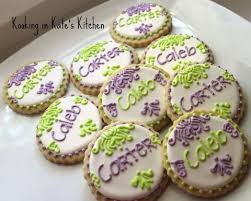 Pretty Name Cookies Monogram Cookies Fancy Cookies Cookie Decorating