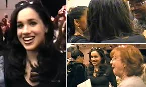 Meghan, whose mother is black and father is white, said she was naive before she married into the royal family in 2018, but that she ended up having suicidal thoughts and considering self harm after asking for help but getting none. Meghan Markle Is Seen Happily Greeting Mother Doria And Father Thomas In School Video Daily Mail Online