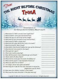 The Night Before Christmas Trivia Game Christmas Trivia Christmas Trivia Games Holiday Party Games
