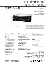 Delivers 52 watts of peak. Sony Cdx Gt230 Wiring Diagram Ford Ignition Coil Wiring Diagram Landrovers Yenpancane Jeanjaures37 Fr