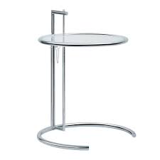 Adjustable glass society / technology; Height Adjustable Eileen Gray Side Table Tempered Glass Top End Side Table Modern Nice Classic Design Loft Metal Cafe Side Table Coffee Tables Aliexpress