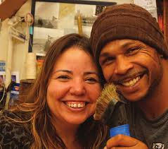 Robin Rome and Susan Allen (at wheel) delivering crab treats to this year's  Life Members, who could not be honored at the club