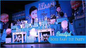 Boss Baby 1st Birthday Party Ideas 1st Birthday Party Planners Diy Boss Baby Themed Party Decor Youtube