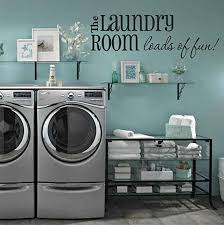 Amazon Com Laundry Room Wall Decals Loads Of Fun 28 W X 11 H Choose From Ov Laundry Room Wall Decor Laundry Room Paint Color Laundry Room Storage Shelves