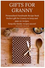Personalised Recipe Book Personalised Mum Gift Handmade Cook Etsy Culinary Gifts Grandmother Gifts Personalized Gifts For Mom