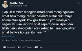 Free hari krismas agong nasihati rakyat agar waspada dan patuhi sop ditetapkan kerajaan mp3. Soal Polemik Hukum Ucapan Selamat Natal Abdillah Toha Sindir Ustaz Siapa