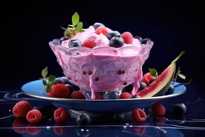 Es Buah or Sop Buah is an Indonesian Iced Fruit Cocktail Dessert Stock Illustration - Illustration of buah, pink: 306776782