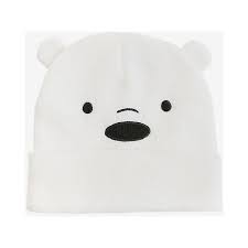 We Bare Bears Ice Bear Cosplay Watchman Beanie 7 98 Liked On Polyvore Featuring Accessories Hats Logo Hats Bear Hat Bare Bears We Bare Bears Ice Bears