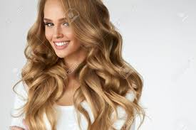 Having curly hair is challenging. Beautiful Curly Hair Smiling Girl With Healthy Wavy Long Blonde Stock Photo Picture And Royalty Free Image Image 70476687