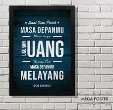 Toko bingkai/frame/pigura online melayani pesanan dan cod: Jual Poster Motivasi Uang Pigura Hiasan Dinding Wall Decor Di Lapak Mega Poster Bukalapak