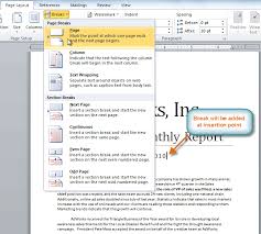 Dec 13, 2010 · if you're using office 2007 or 2010, you can insert a page break from the insert tab. Word 2010 Adding Breaks