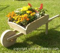 Decorative Wheelbarrow Planter Buildeazy Wheelbarrow Garden Wooden Garden Wooden Wheelbarrow