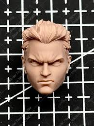 Unpainted 1/12 Men Soldier Robin Head Sculpt Super Hero White Model Head  Fit 6inch DC MEZCO SHF McFarlane Action Figure Body