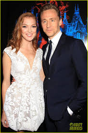 Emily Coutts and Tom Hiddleston attend the 'Crimson Peak' New York premiere