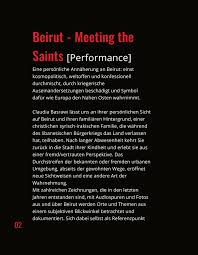 Vierte Welt - Supplement - Beirut - Meeting the Saints - Claudia Basrawi -  Performance - Flipbook by Publikationen aus der Vierten Welt am Kotti -  Berlin | FlipHTML5