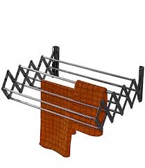Whitmor clip and drip hanger with 16 clips. Vimart 7 Line 18 Inch Wall Hanger Space Saver Racks Stainless Steel Wall Mounted Collapsible Laundry Folding Vimart Clothes Drying Rack Buy Online In Solomon Islands At Solomon Desertcart Com Productid 173633591