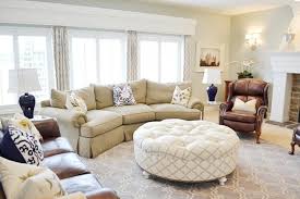Expertly crafted using reclaimed pine and gliding barn door accents media and the coffee table provides relaxed sophistication for your living space. Living Room Large Round Ottoman Novocom Top