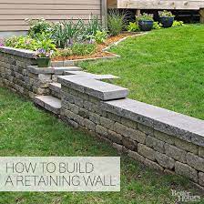 You could also sit the blocks directly on the patio. How To Build A Retaining Wall Better Homes Gardens