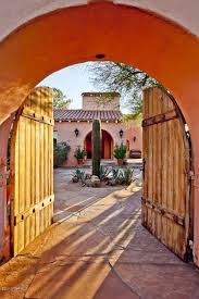 A path connects the tower to the prison cells, creating a path between torture sites. Awesome Hacienda Entrance Spanish Style Homes Hacienda Style Homes Hacienda Style