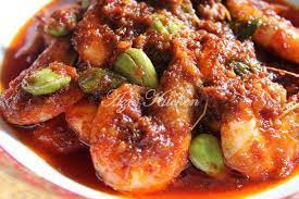 Azie Kitchen Sambal Tumis Udang Dan Petai Buat Juita Malay Food Seafood Dishes Sambal